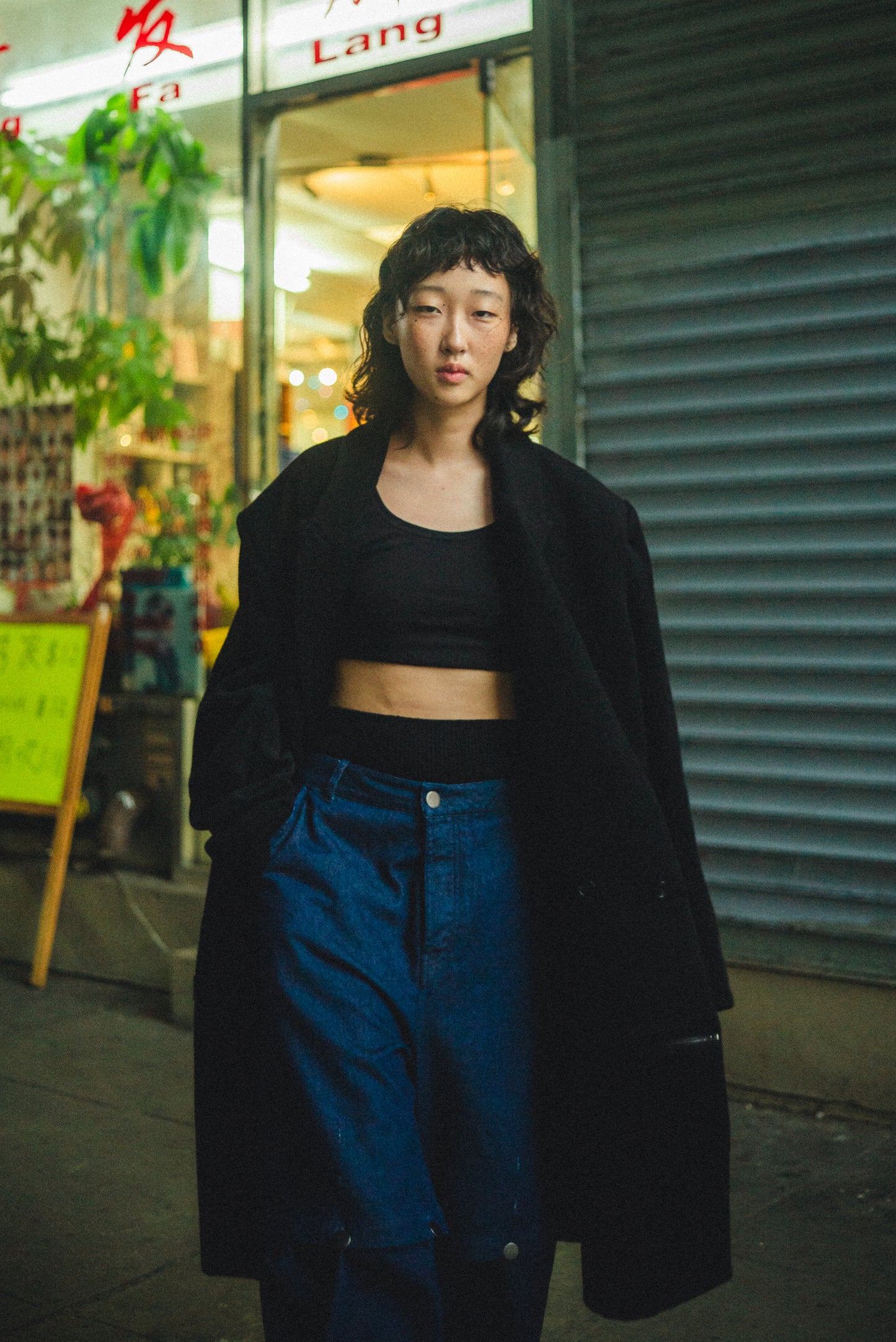 PAUL overcoat in black