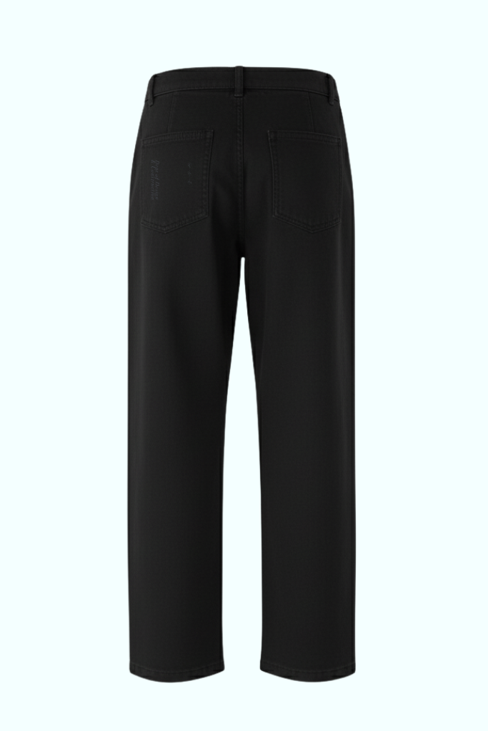 SOUVENIR belted wide leg trouser in black