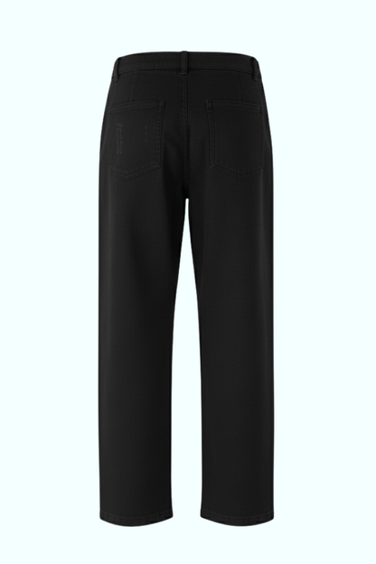 SOUVENIR belted wide leg trouser in black