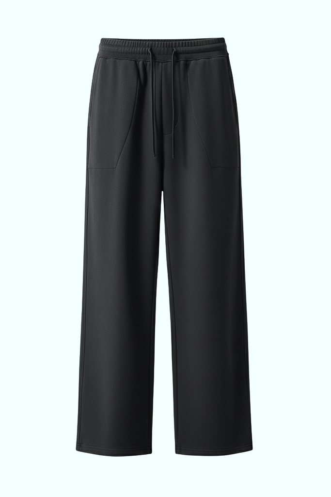 SOUVENIR washed sweatpant in black