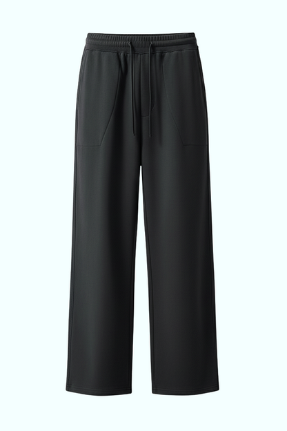 SOUVENIR washed sweatpant in black