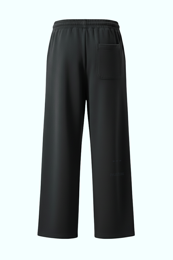 SOUVENIR washed sweatpant in black