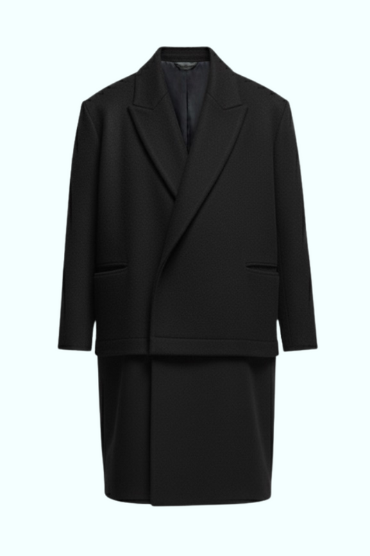 PAUL overcoat in black