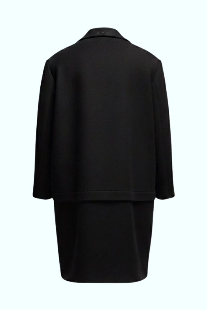 PAUL overcoat in black