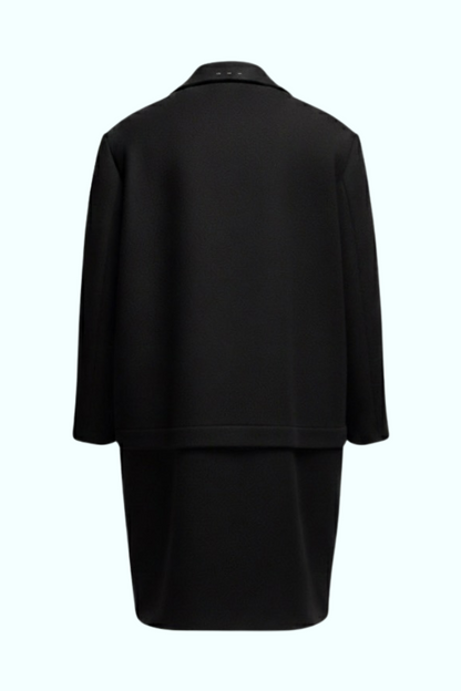 PAUL overcoat in black