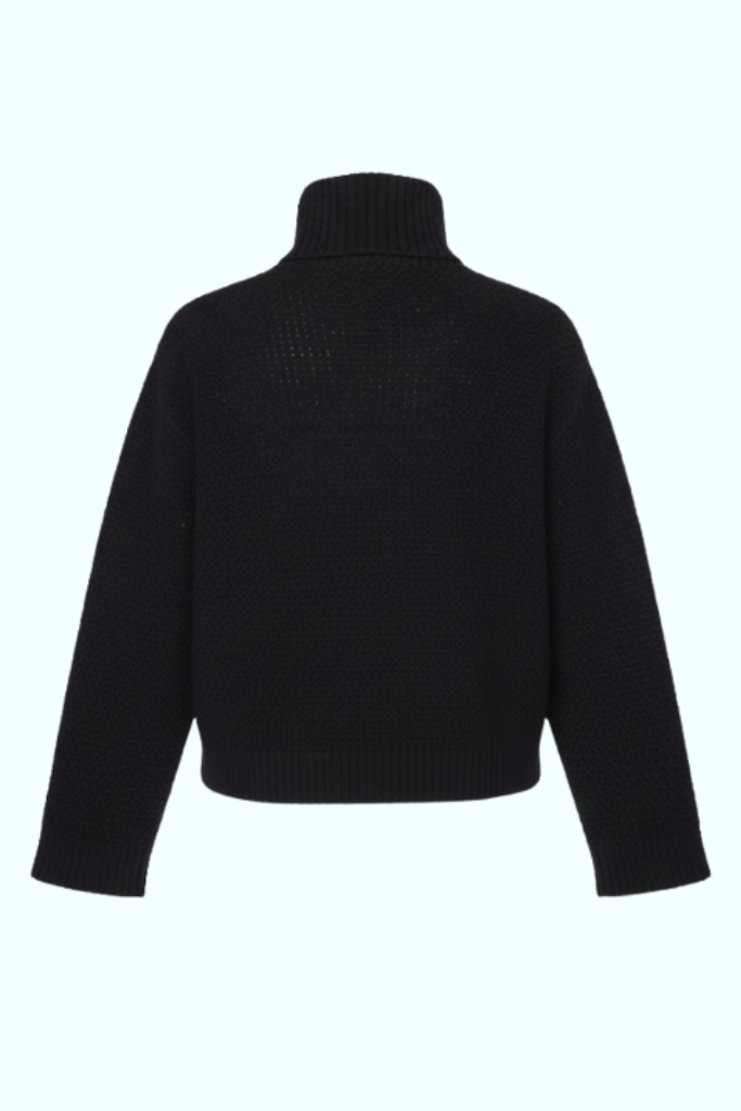 JACKIE knit full zip in black