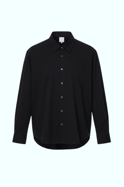 ROGER overshirt in black