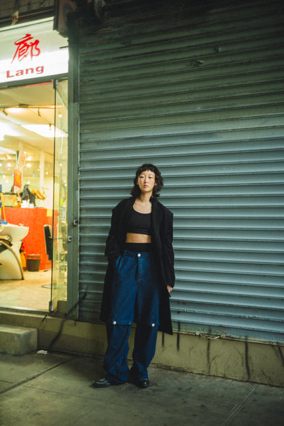 PAUL overcoat in black