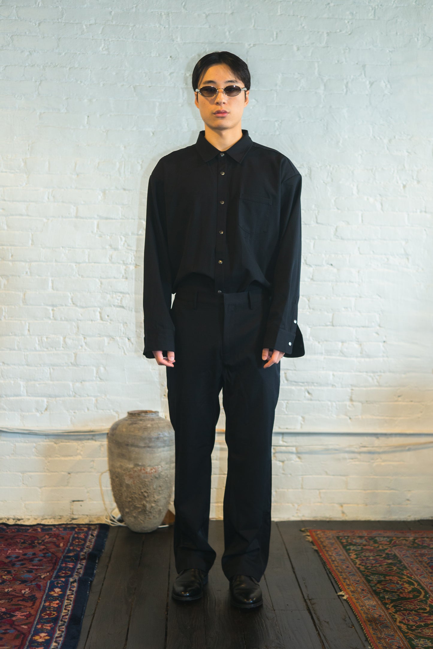 ROGER overshirt in black