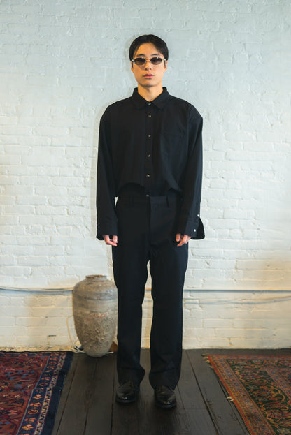 ROGER overshirt in black