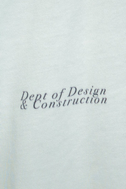 SOUVENIR short sleeve boxy tee shirt in white