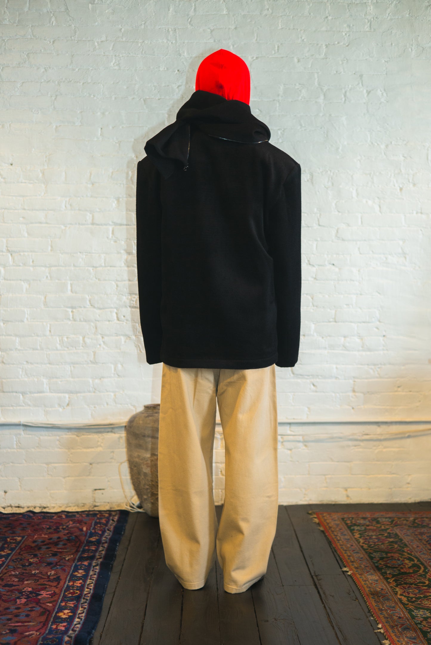 PAUL overcoat in black