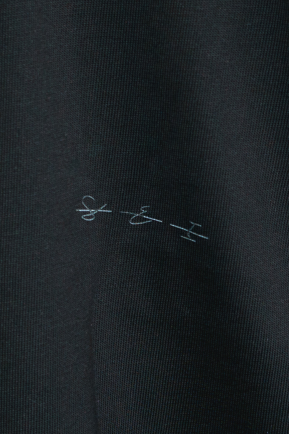 SOUVENIR long sleeve layered tee shirt in black