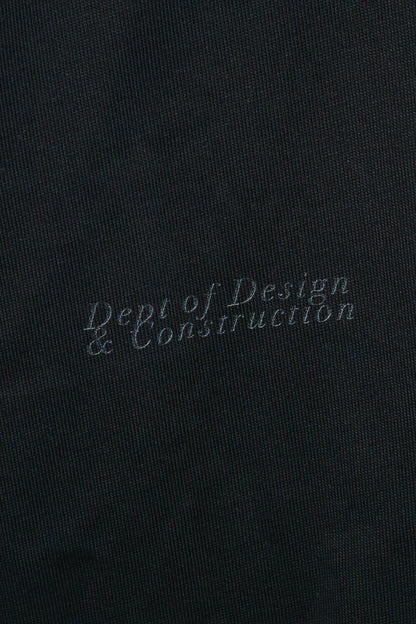 SOUVENIR long sleeve layered tee shirt in black