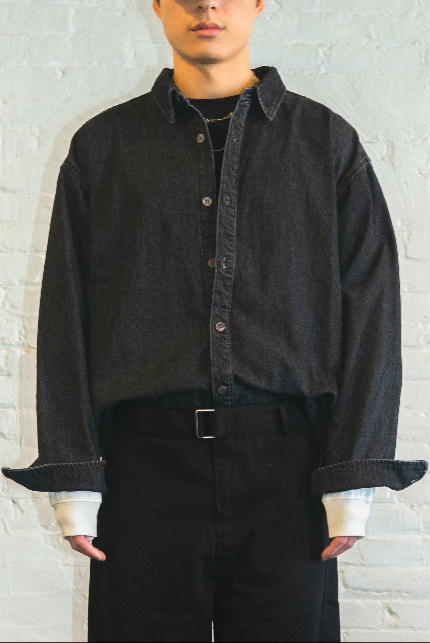 SUZY shirt in washed black