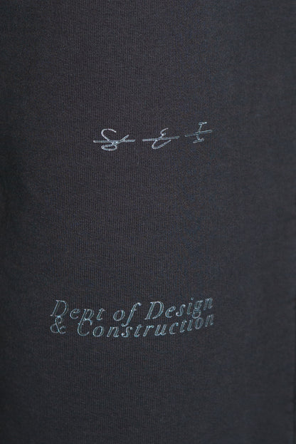 SOUVENIR washed sweatpant in black