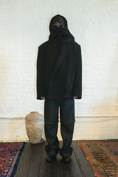 PAUL overcoat in black