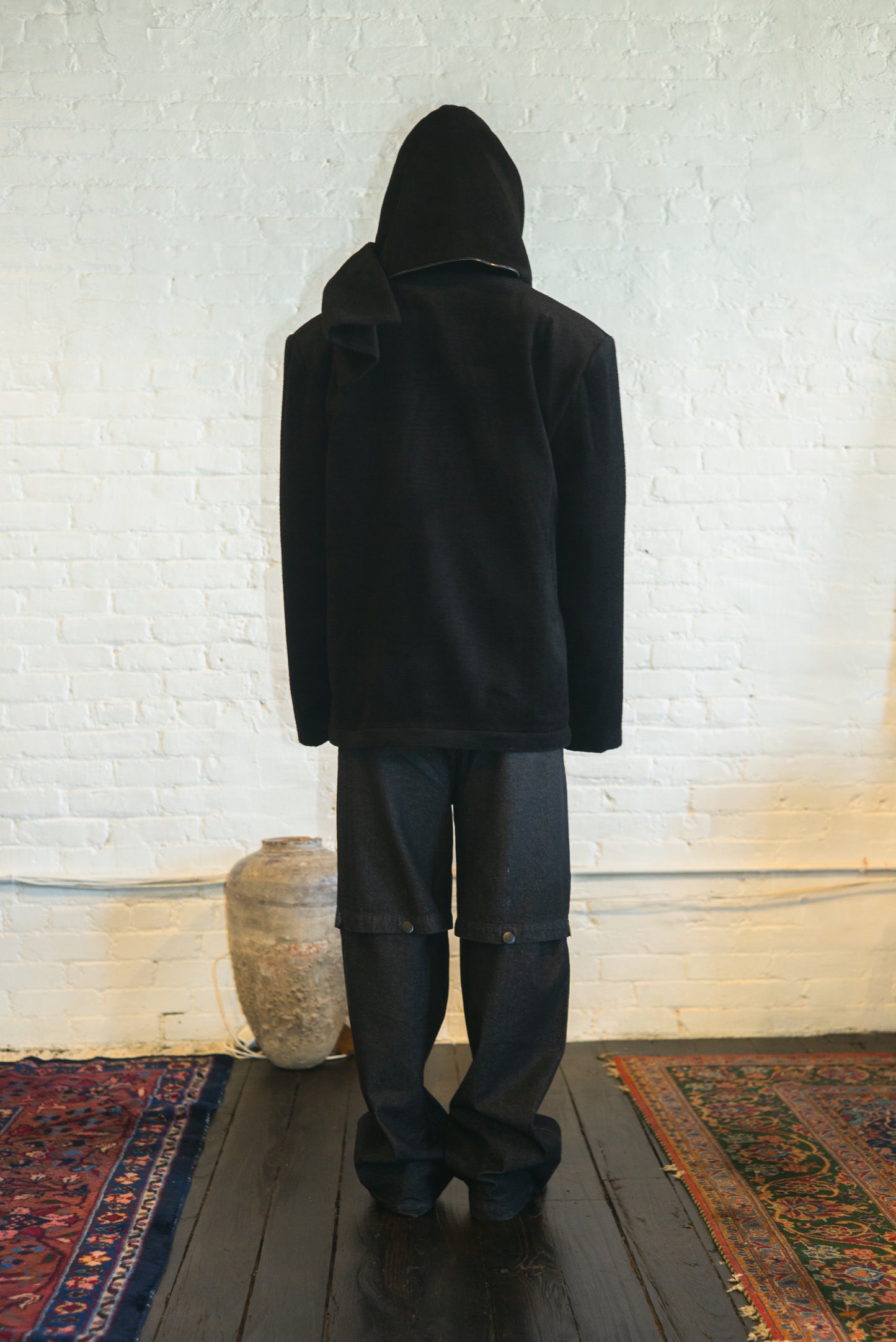 PAUL overcoat in black